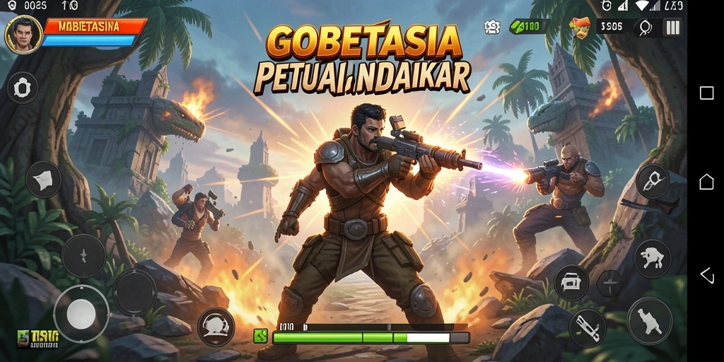 Tampilan gameplay GOBETASIA yang penuh aksi dan tantangan.