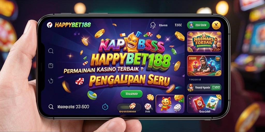 Screenshot utama HAPPYBET188 menampilkan gameplay Kasino yang menarik dan dinamis.