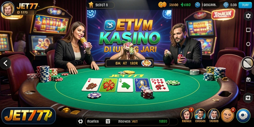Tampilan gameplay JET77 yang menakjubkan dan interaktif.