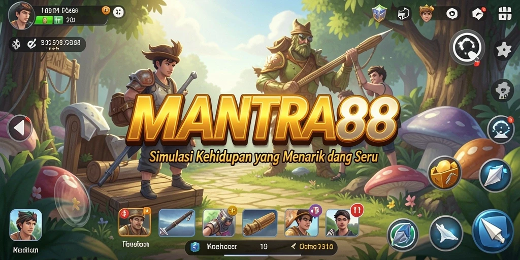 Gameplay seru dalam MANTRA88 menampilkan simulasi kehidupan yang menarik.