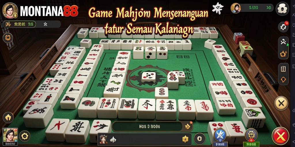 Tampilan gameplay MONTANA88 yang memukau saat bermain Mahjong.