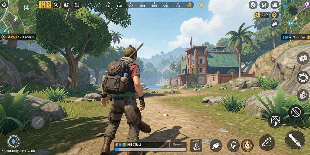 Gameplay seru dalam dunia Open World NA777.