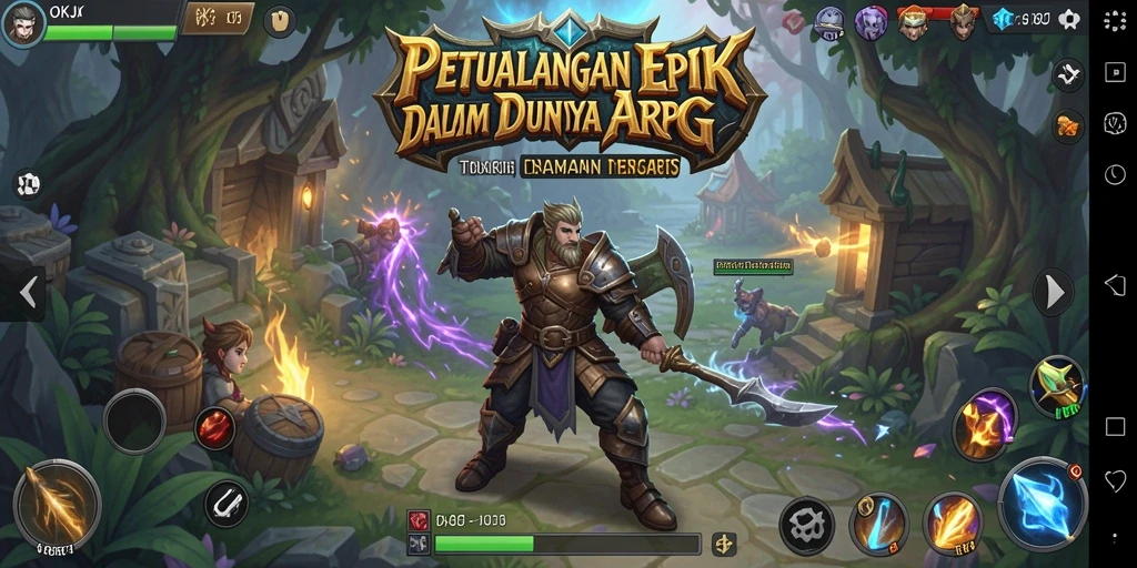 Tampilan gameplay menakjubkan dengan aksi tarung yang intens.