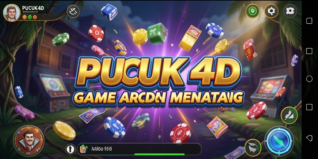 Tangkapan layar gameplay PUCUK4D yang menampilkan suasana Arcade yang seru.
