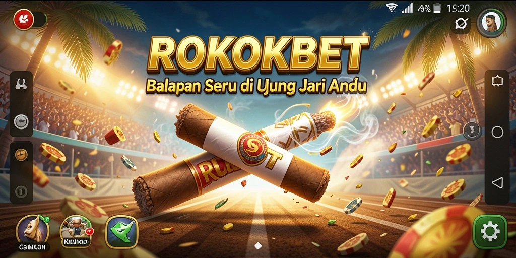 Tampilan gameplay balapan ROKOKBET yang mendebarkan dan menarik.