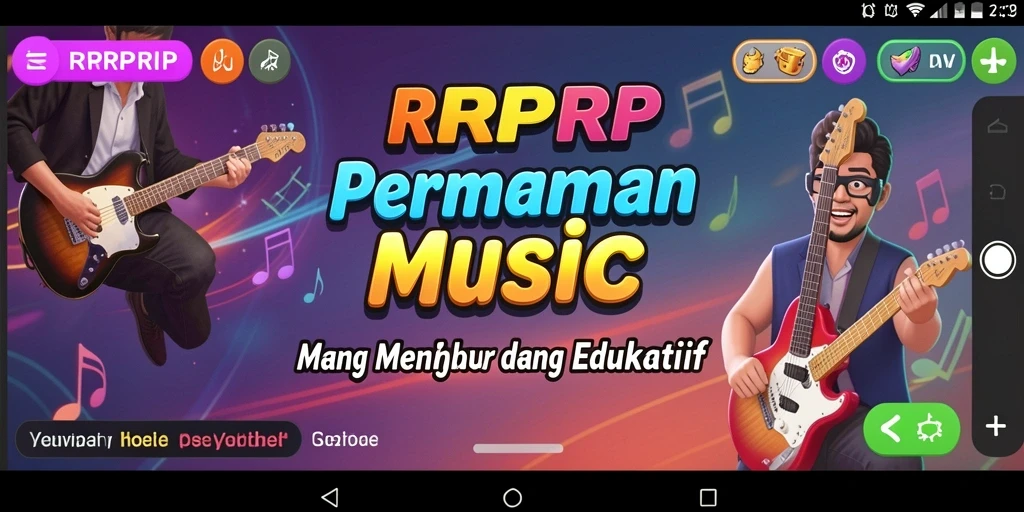 Screenshot menunjukkan pemain menikmati gameplay edukatif RPRPRP.