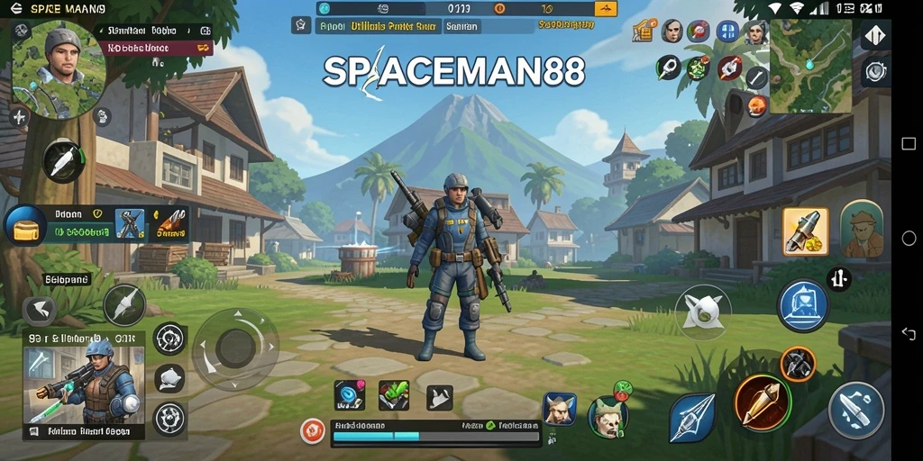 Tampilan antarmuka SPACEMAN88 yang intuitif dan mudah digunakan.